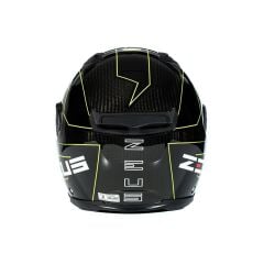 Zeus ZS-1800B Gloss Carbon AM8 Fluo Yellow Kapalı Kask