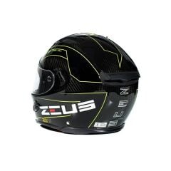 Zeus ZS-1800B Gloss Carbon AM8 Fluo Yellow Kapalı Kask