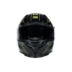 Zeus ZS-1800B Gloss Carbon AM8 Fluo Yellow Kapalı Kask