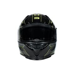 Zeus ZS-1800B Gloss Carbon AM8 Fluo Yellow Kapalı Kask