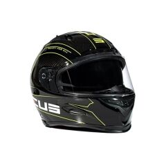 Zeus ZS-1800B Gloss Carbon AM8 Fluo Yellow Kapalı Kask