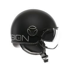 Momodesign Fgtr Evo Mono Matt Black Silver Açık Kask