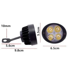 Knmaster Badger 12W Ayna Bağlantılı Motosiklet Sis Farı
