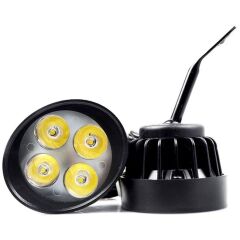 Knmaster Badger 12W Ayna Bağlantılı Motosiklet Sis Farı