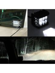 Tornado 60W Çakarlı Motosiklet / Off Road Sis Farı Beyaz Takım