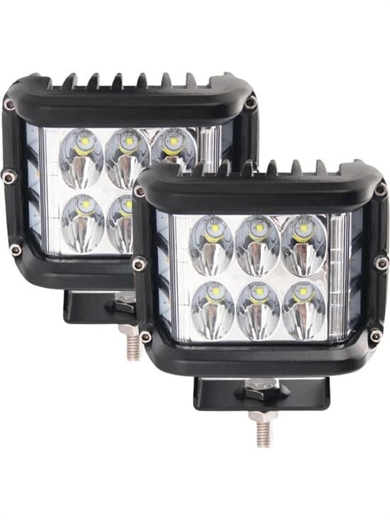 Tornado 60W Çakarlı Motosiklet / Off Road Sis Farı Beyaz Takım