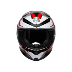 Agv K6 S Karve Matt Black White Red Configuration Kapalı Kask