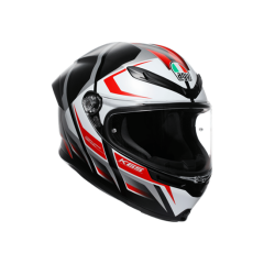 Agv K6 S Karve Matt Black White Red Configuration Kapalı Kask