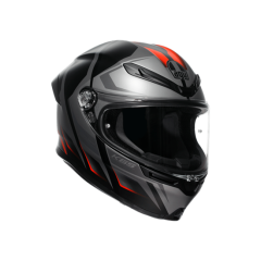 Agv K6 S Karve Matt Blk Grey Red Kapalı Kask