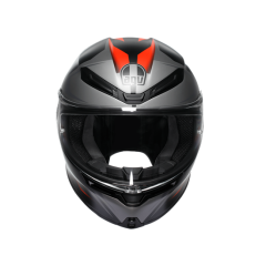 Agv K6 S Karve Matt Blk Grey Red Kapalı Kask