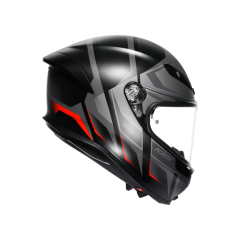Agv K6 S Karve Matt Blk Grey Red Kapalı Kask