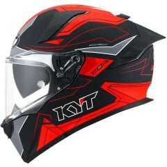 KYT R2R KASK LED MATT SİYAH KIRMIZI