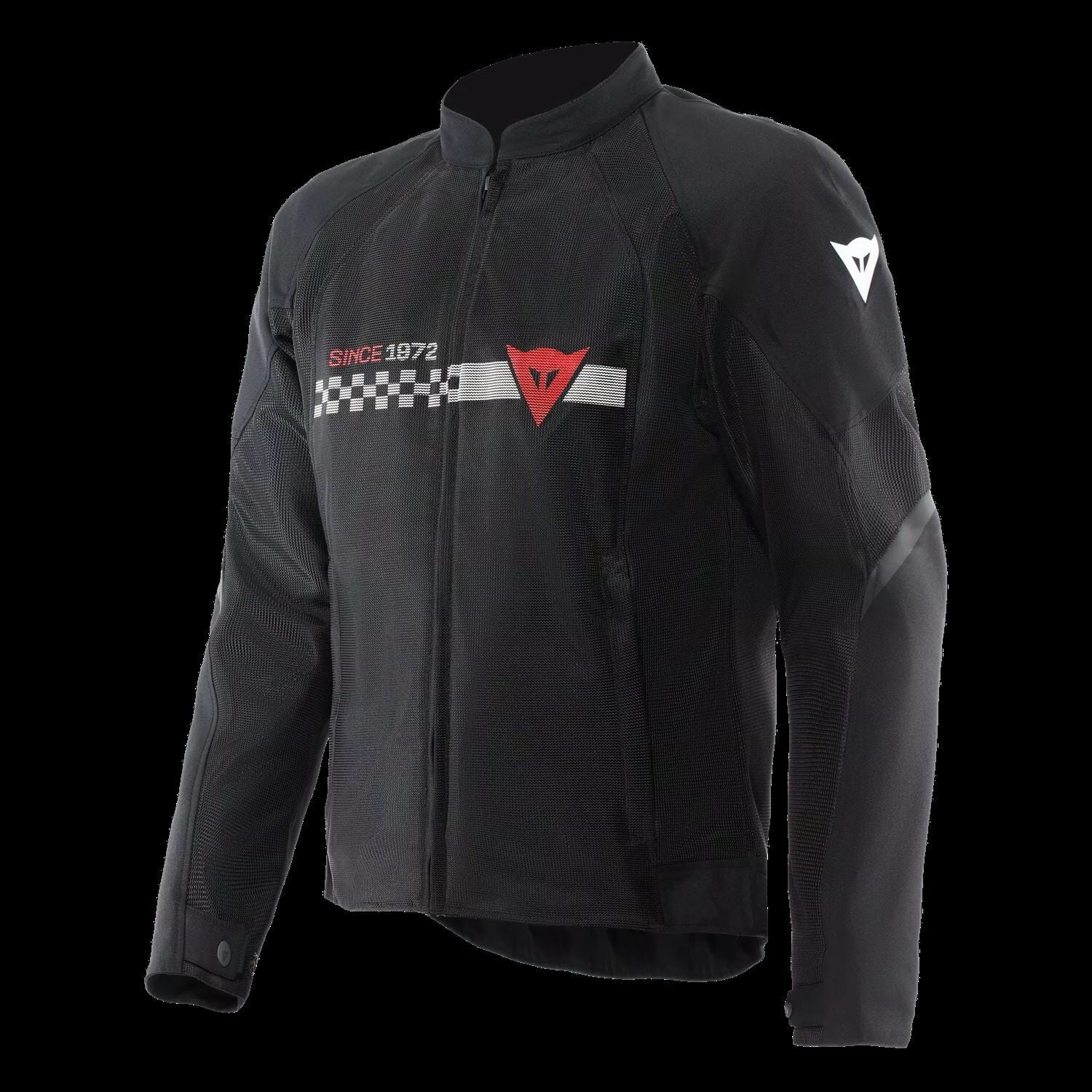 DAINESE CEKET/HEROSPHERE AIR TEX JACKET BLACK WHITE STRIPES/RED