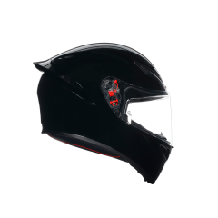 Agv K1 S Mono Black Kapalı Kask Ve  Koyu Füme Vizör