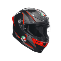 Agv K6S Mplk Slashcut Blk Grey Red Kapalı Kask