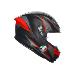Agv K6S Mplk Slashcut Blk Grey Red Kapalı Kask