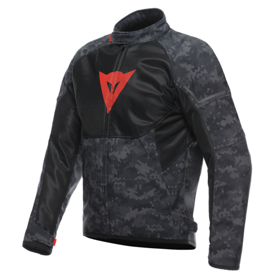 Dainese İgnite Camo Gray Black Fluo Red Air Tekstil Mont