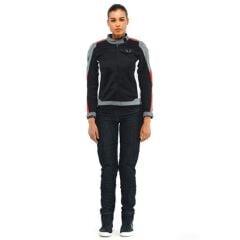 DAINESE CEK/HYDRAFLUX 2 AIR LADY D-DRY BLK CHR-GRY LAVA-RED