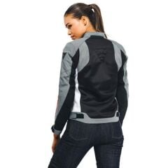 DAINESE CEK/HYDRAFLUX 2 AIR LADY D-DRY BLK CHR-GRY LAVA-RED