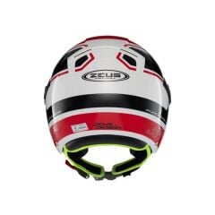 Zeus ZS-213 AX5 White Black Red Açık Kask