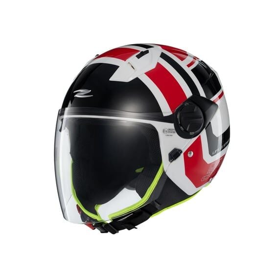 Zeus ZS-213 AX5 White Black Red Açık Kask