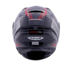 Zeus ZS-826 Pearl Black Red BK3 Kapalı Kask (Pinlock Dahil)