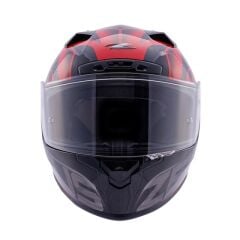 Zeus ZS-826 Pearl Black Red BK3 Kapalı Kask (Pinlock Dahil)