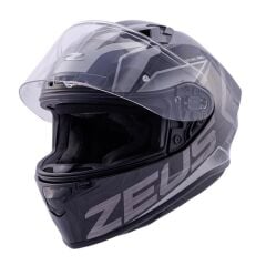 Zeus ZS-826 Pearl Black Silver BK3 Kapalı Kask (Pinlock Dahil)
