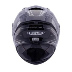 Zeus ZS-826 Pearl Black Silver BK3 Kapalı Kask (Pinlock Dahil)