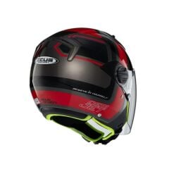 Zeus ZS-213 AX5 Black Red Grey Açık Kask