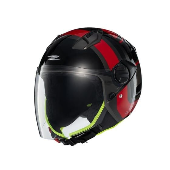 Zeus ZS-213 AX5 Black Red Grey Açık Kask