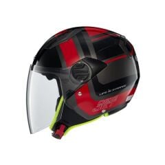 Zeus ZS-213 AX5 Black Red Grey Açık Kask