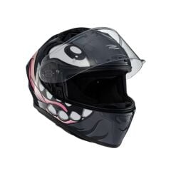 Zeus ZS-826 BK12 Gray Kapalı Kask (Pinlock Dahil)
