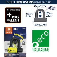 URBAN SECURITY UR59 U KİLİT 14MM