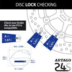 ARTAGO 24S ALARMLI DİSK KİLİDİ