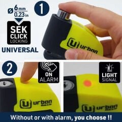 URBAN SECURITY UR6 ALARMLI DISK KILIDI