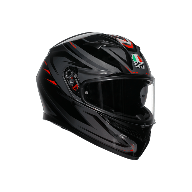 Agv K3 Syth Black Red Kapalı Kask