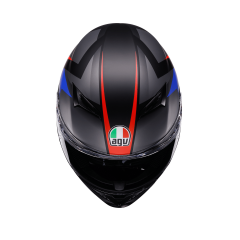 Agv K3 Mplk Striga Matt Black Blue Red Kapalı Kask