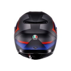 Agv K3 Mplk Striga Matt Black Blue Red Kapalı Kask