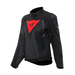 Dainese Super Sprint Black Red Lava D-Dry Kadın Mont