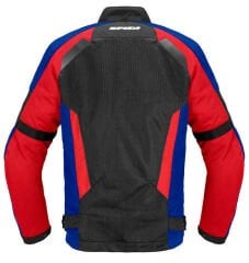 SPIDI TEK NET YAZLIK FİLE TEKSTİL CEKET MAVİ KIRMIZI