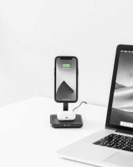 QUADLOCK MAG UYUMLU ÇİFTLİ MASAÜSTÜ KABLOSUZ ŞARJ CİHAZI